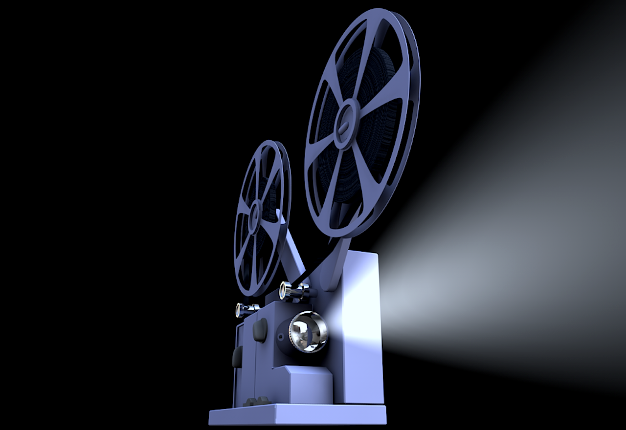 alter Filmprojektor, Symbolbild. Quele: Movie_Projector.png, CC0, via Wikimedia Commons